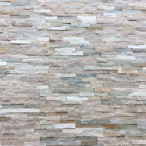 Kamień Elewacyjny Kwarcyt Tiles Stackstone Beige Slate 10x36 cm – Łupany beżowy
