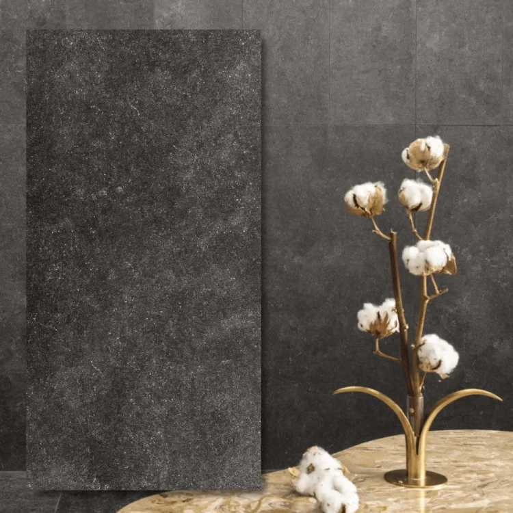 Płytka Gresowa Silk Stone Black Chiffon 60x30x0,6 cm - satynowy gres w czerni