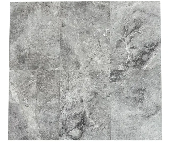 Tiles Płytka marmurowa Tundra Grey Polerowana 61x40,6x1,2 cm szary