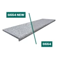 Stopnica Granitowa Bullnose G664 New 135x35x2 brązowy