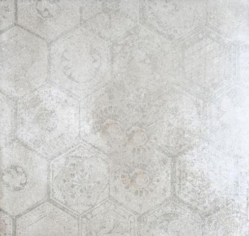Płytka gresowa Soft Concrete Hexagon Silver 120x60x0,8cm – zdjęcie 2