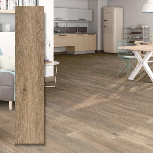 Gres Atrium Viggo Roble 120x20x0,8 cm - płytka imitująca ciepłe drewno