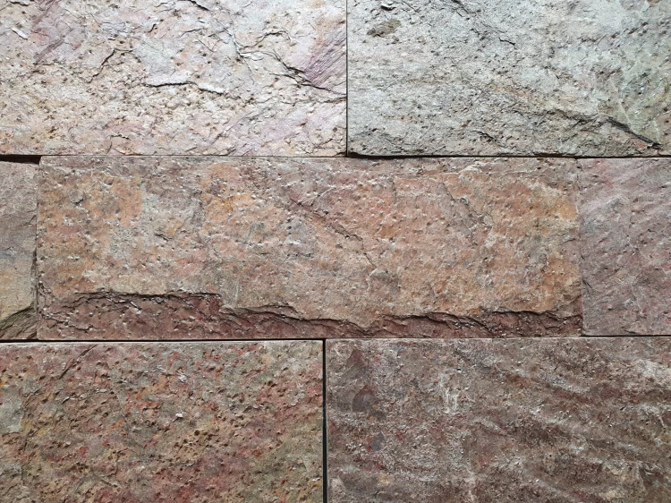 Tiles kamień elewacyjny-dekoracyjny kwarcytowy Copper Brick 10x30 czerwony