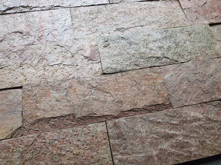Tiles kamień elewacyjny-dekoracyjny kwarcytowy Copper Brick 10x30 czerwony