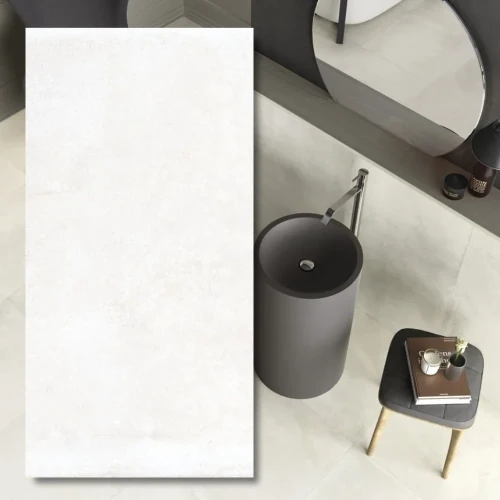 Płytka gresowa Soft Concrete White 60x30 cm - nowoczesna biel