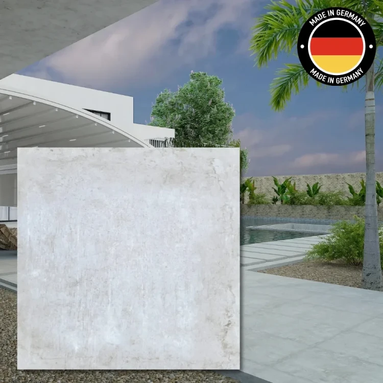 Gres 20mm Works Cement 60x60x2 cm - industrialna płytka tarasowa o wyglądzie betonu