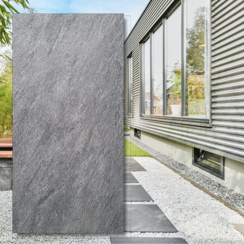 Gres 20mm City Grande Lavastone Black 120x60x2 cm - taras w odcieniu lawy