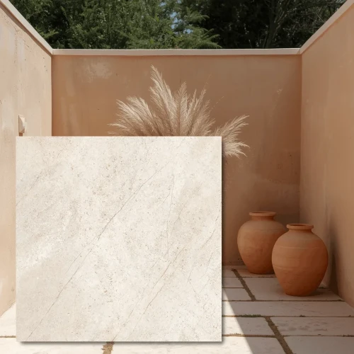 Płyta tarasowa City Quartz Alberton Crema 60x60x2 cm - gres na taras o grubości 2 cm