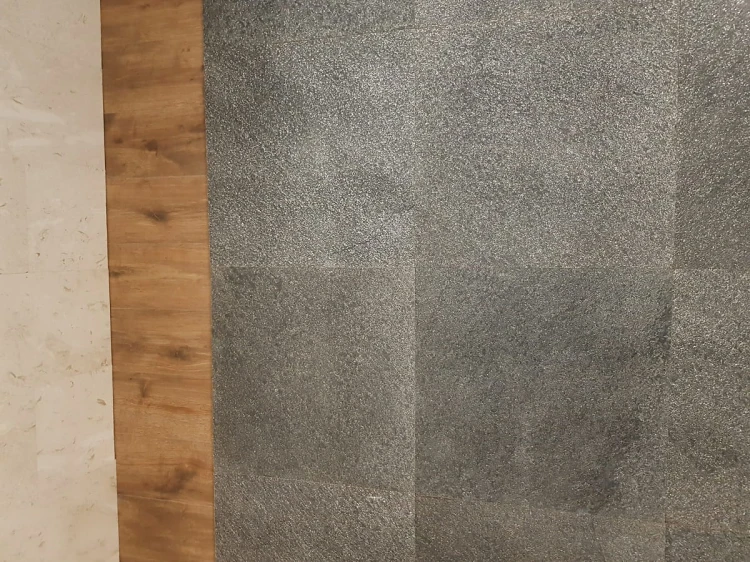 Tiles Płytka kwarcytowa Black Galaxy Brushed 60x60x1,2 czarny
