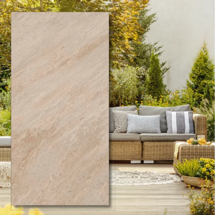 Gres 20mm City Quartz Beige 45x90x2 cm - gres techniczny w bezu