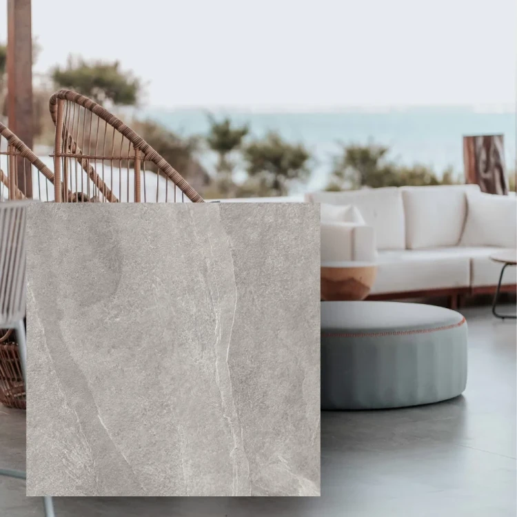 Gres 20mm na taras City Grey Slate 60x60x2 cm - mrozoodporna plyta gresowa Tiles Garden