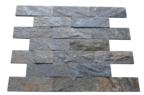 Tiles Kamień elewacyjny-dekoracyjny kwarcytowy Deoli Green Brick 10x30 szary