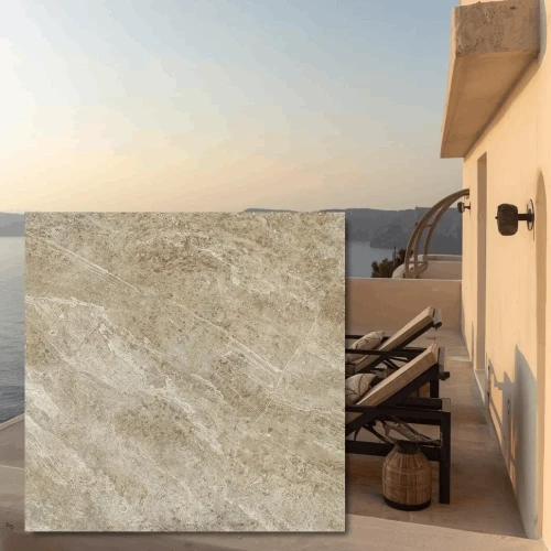 Płyta tarasowa City Quartz Sandstone Taupe Mega 60x60x2 cm - gres na zewnątrz