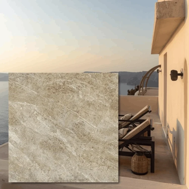 Płyta tarasowa City Quartz Sandstone Taupe Mega 60x60x2 cm - gres na zewnątrz