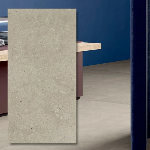 Płyta gresowa 20mm Sand Fjord 120x60x2 cm - duży format w kolorze piaskowym