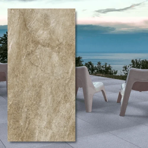 Płyta tarasowa City Quartz Sandstone Taupe Mega 60x120x2 cm - duży format na taras