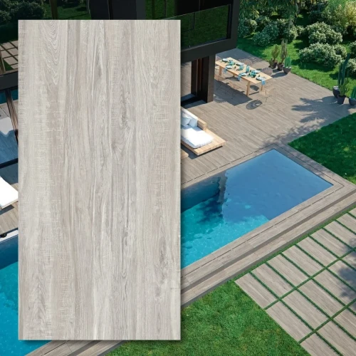 Płytka tarasowa Camper Ash 49,75x99,55x2 cm - gres w odcieniu popielu