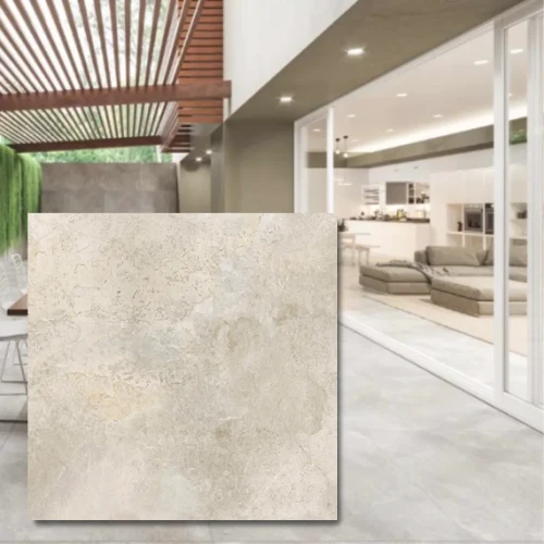 Płytka gresowa 20mm Royal Stone Platinum White 60x60x2 cm - elegancka biel na taras