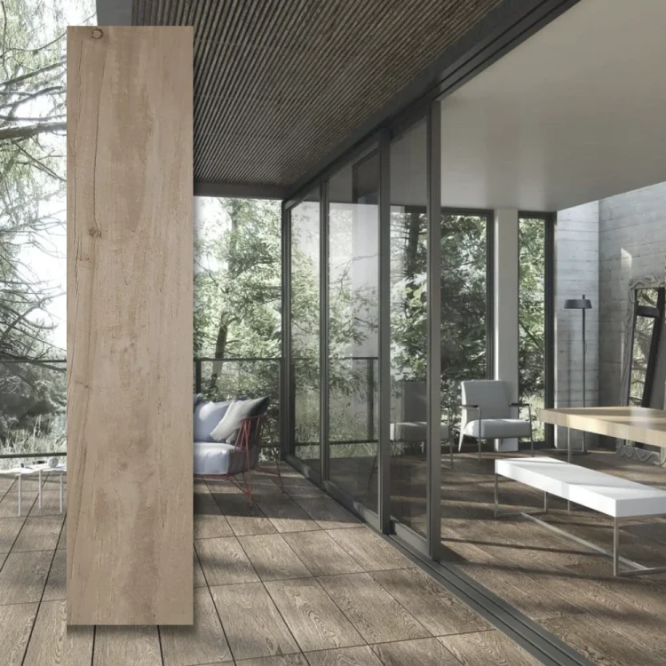 Płytka gresowa drewnopodobna TIMWOOD 120x30x2 cm - drewno w trwałej formie gresu
