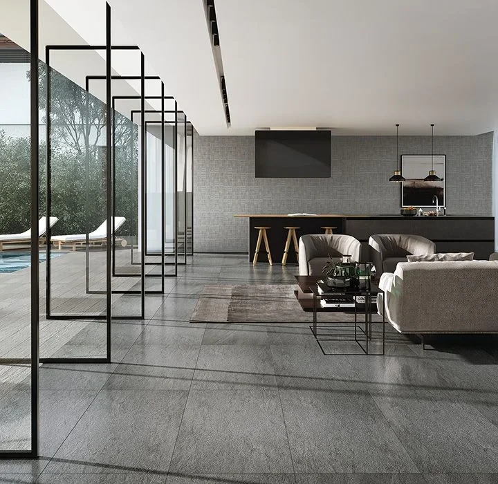 Płytka gresowa 20mm Quarzite Antracite 120x60x2 cm – zdjęcie 3
