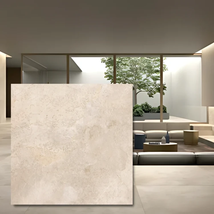 Płytka gresowa Royal Stone Noble Beige 100x100x2 cm - naturalny beż w wielkim formacie