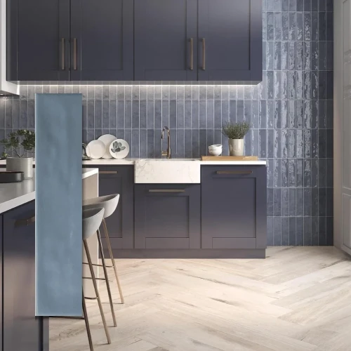 Płytka Ścienna Origin Eleganza Blu 7,5x30 Pamesa - głęboki błękit w smukłym formacie