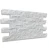 Kamień Elewacyjny Marmur Tiles Pure White Brick 10x30 cm – Łupana Cegiełka biała