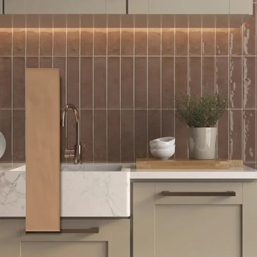 Płytka Ścienna Origin Eleganza Terra 7,5x30 Pamesa - ciepły odcień terakoty