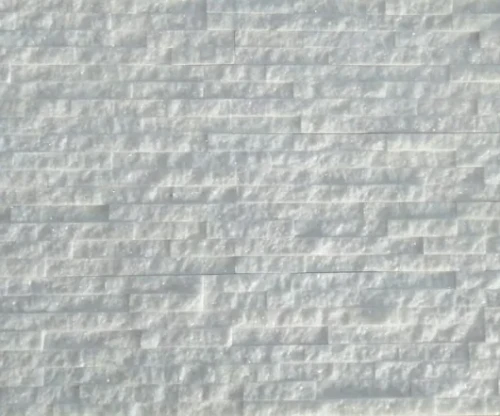 Kamień Dekoracyjny Tiles Marmur Pure White 10x40 cm – Łupany biały