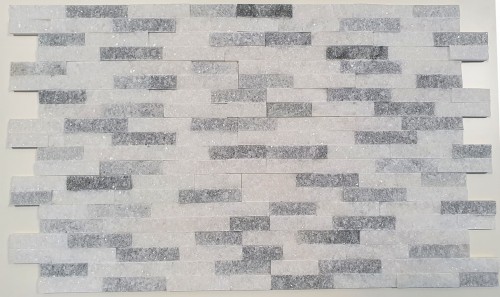 Kamień Elewacyjny Marmur Pure Cloud 10x40 cm – Łupany szary