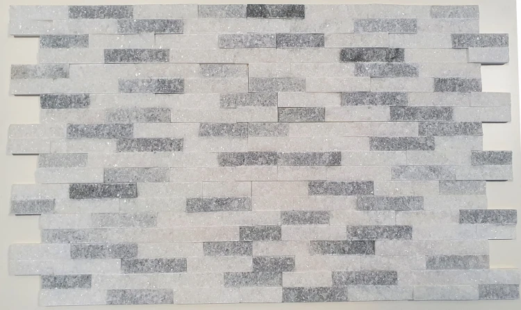 Kamień Elewacyjny Marmur Pure Cloud 10x40 cm – Łupany szary