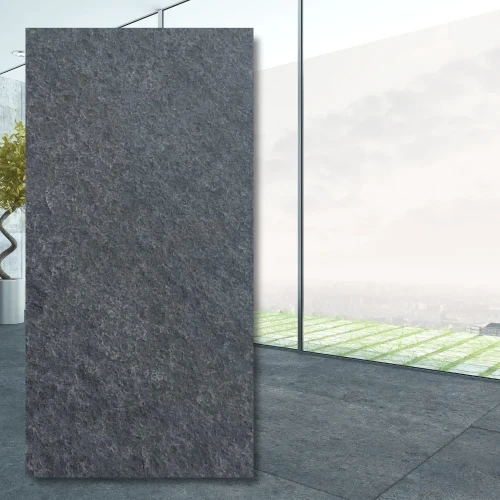 Płytka bazaltowa płomieniowana G690 Bazalt Black 40x60x2 cm