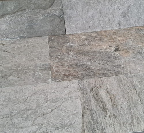 Tiles kamień elewacyjny-dekoracyjny kwarcytowy Silver Shine 30x60 szary