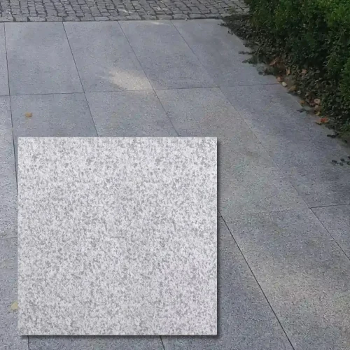 Płytka granitowa szara szlifowana matowa G603 honed 60x60x1,5 cm - elegancja w gładkim wykończeniu