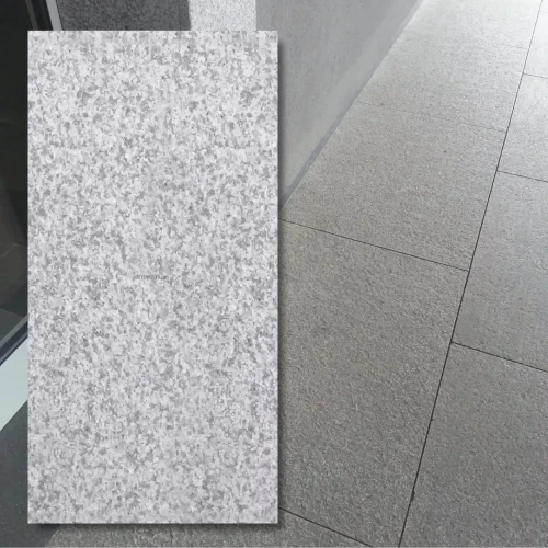 Płytka granitowa szara płomieniowana G603 New 40x60x2 cm - elegancja i funkcjonalność naturalnego kamienia
