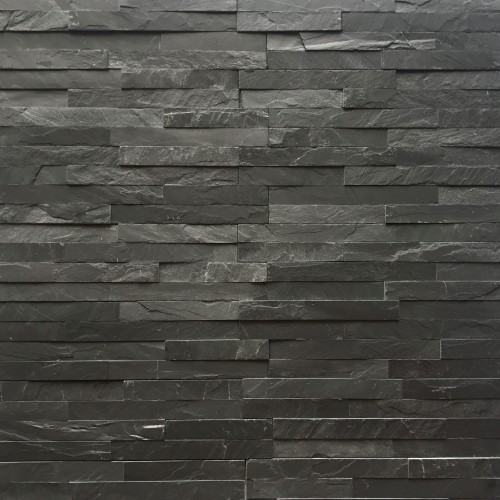 Kamień elewacyjny dekoracyjny łupek czarny 10x36 Black Slate Stackstone – zdjęcie 2