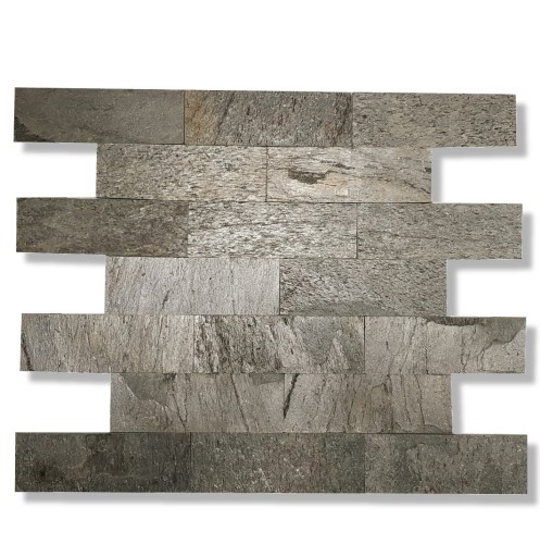 Kamień elewacyjny-dekoracyjny kwarcytowy Silver Shine 7x50 cm – zdjęcie 2