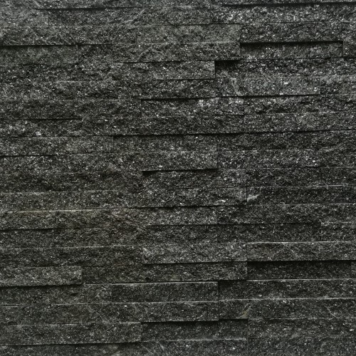 Kamień elewacyjny-dekoracyjny kwarcytowy czarny Stackstone Black 10x36x0,8-1,3 cm – zdjęcie 2