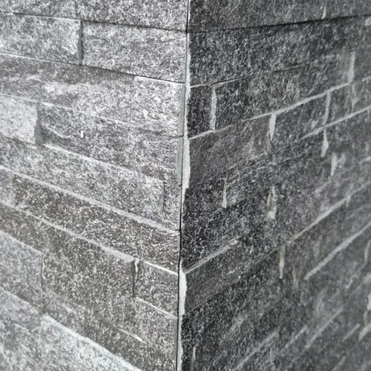 Kamień elewacyjny-dekoracyjny kwarcytowy czarny Stackstone Black 10x36x0,8-1,3 cm – zdjęcie 6