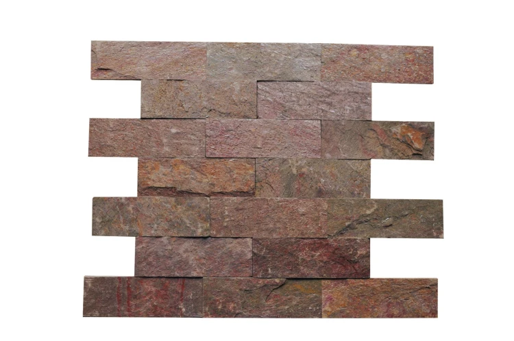 Kamień elewacyjny-dekoracyjny kwarcytowy Copper Brick 10x30 – zdjęcie 2