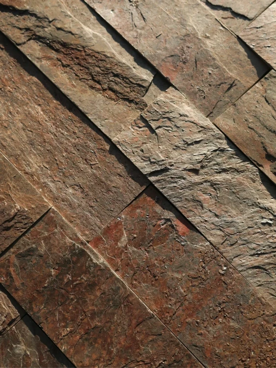 Kamień elewacyjny-dekoracyjny kwarcytowy Copper Brick 10x30 – zdjęcie 3