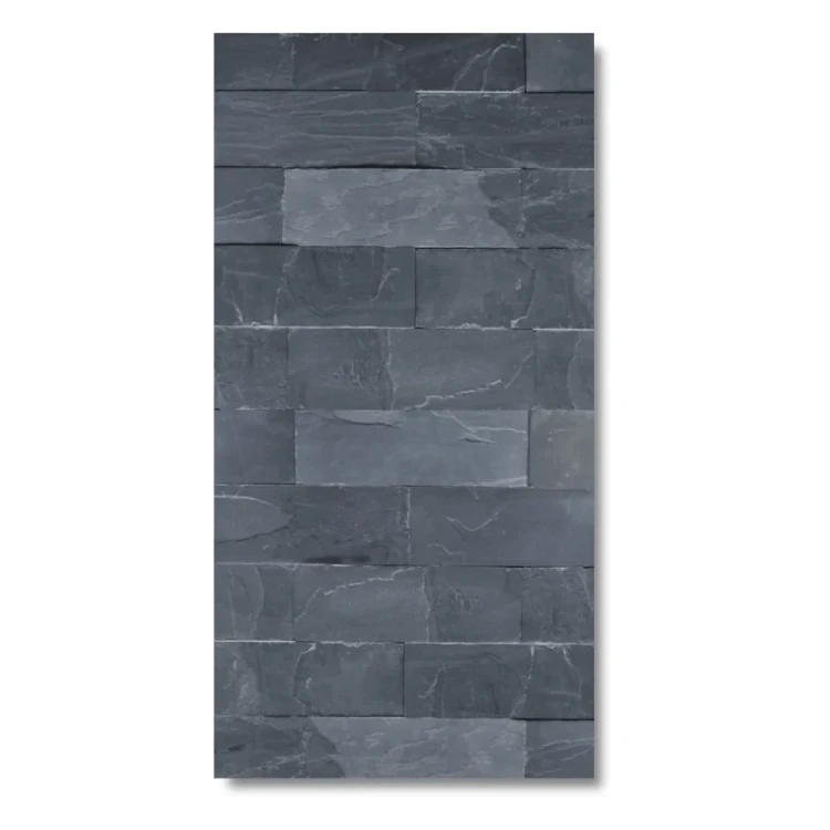 Kamień elewacyjny-dekoracyjny łupek Black Slate 7x50 cm – zdjęcie 3
