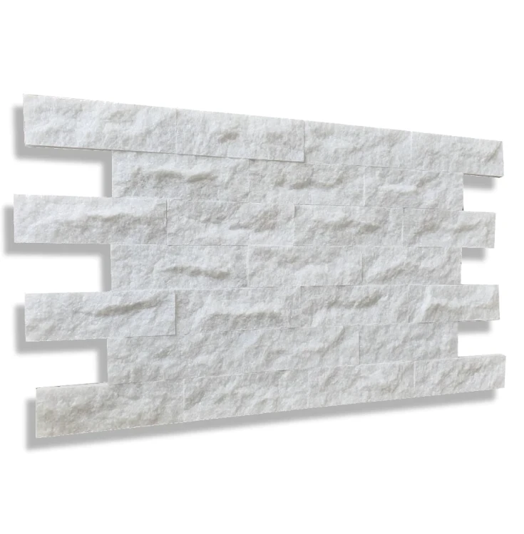 Kamień dekoracyjny marmurowy Pure White Brick 7x30 – zdjęcie 4