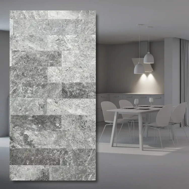 Płytka marmurowa Tundra Grey 10x30 cm o grubości 10 mm - naturalny kamień w odcieniach szarości