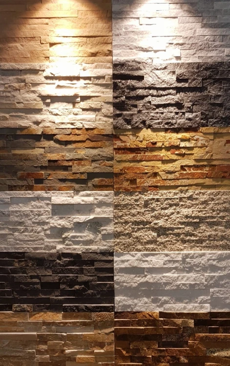 Kamień elewacyjny-dekoracyjny łupkowy multicolor 10x36x0,8-1,3 cm – zdjęcie 3