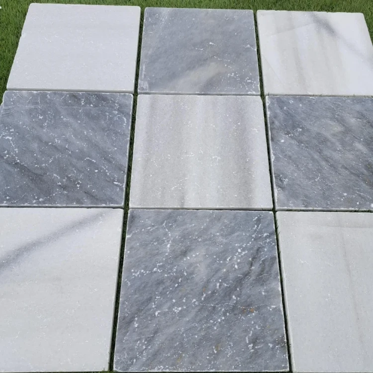 Kamień dekoracyjny Marmur Bębnowany Sky Blue 30,5x30,5x1 cm – zdjęcie 6