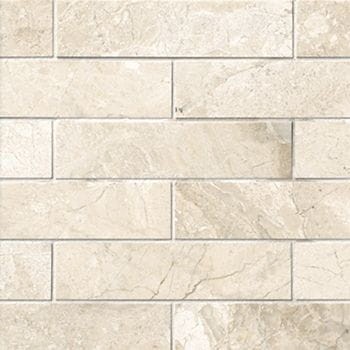 Płytka marmurowa 12 mm cegiełka Coffee White Brick 10x30 Queen Beige – zdjęcie 3