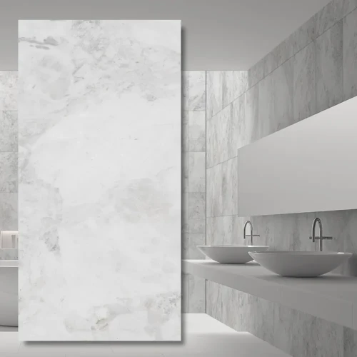 Płytka marmurowa Carrara Royal satynowa matowa 61x40,6x1,2 cm - włoski marmur