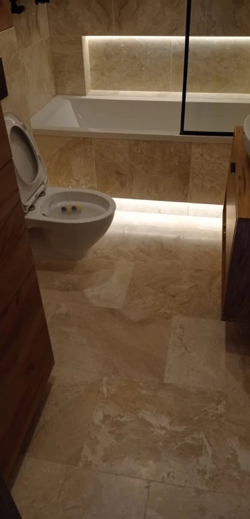 Marmur Coffee White | Queen Beige satynowa matowa 61x40,6x1,2 cm – zdjęcie 7