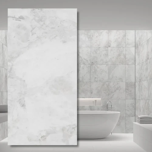 Płytka marmurowa Carrara Royal polerowana 61x40,6x1,2 cm - elegancki połysk marmuru